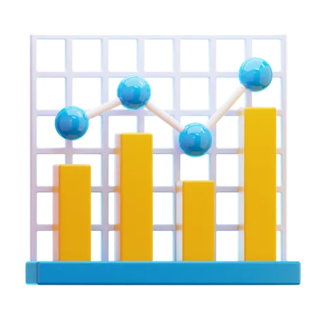 Charte de croissance  3D Icon