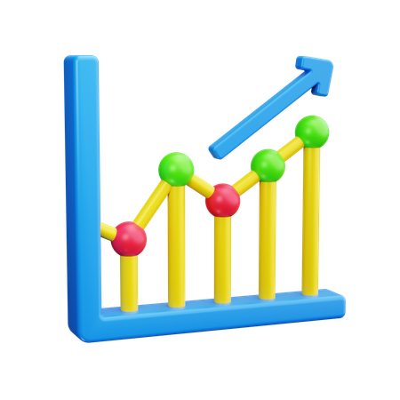 Charte de croissance  3D Icon