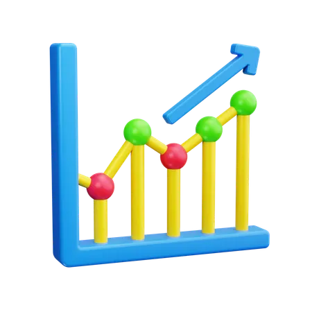 Charte de croissance  3D Icon