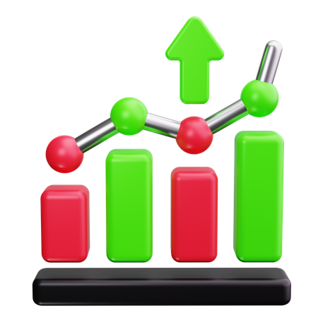 Charte de croissance  3D Icon