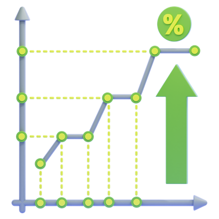 Charte de croissance  3D Icon