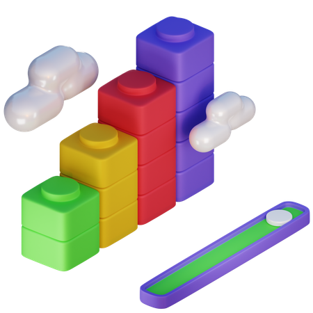 Charte de croissance  3D Icon
