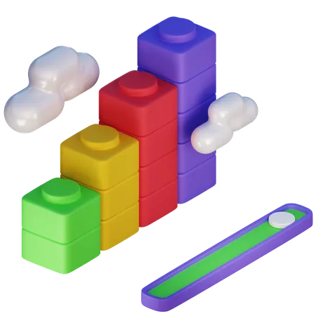 Charte de croissance  3D Icon