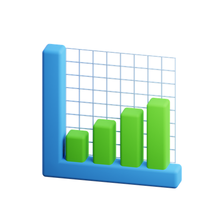 Charte de croissance  3D Illustration