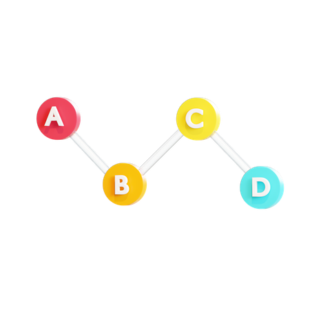 Charte de croissance  3D Illustration