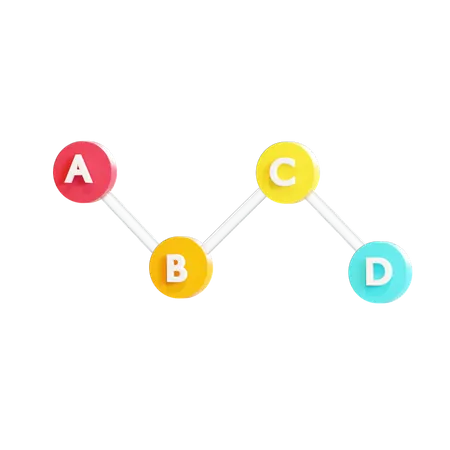 Charte de croissance  3D Illustration