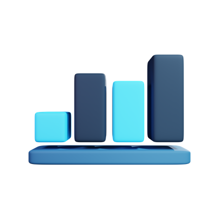 Charte de croissance  3D Illustration