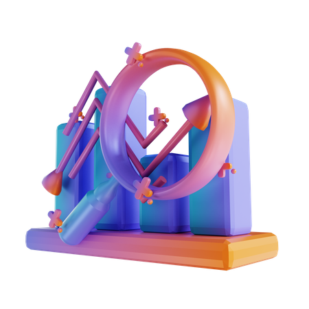 Charte de croissance  3D Illustration