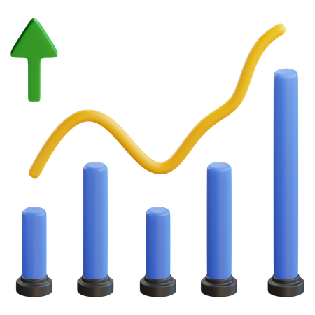 Charte de croissance  3D Icon