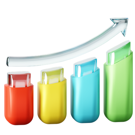 Charte de croissance  3D Icon