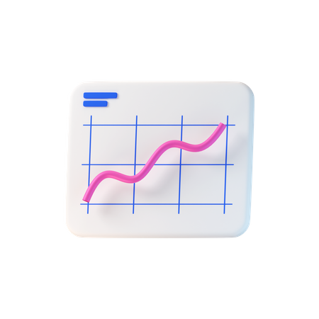 Charte de croissance  3D Icon