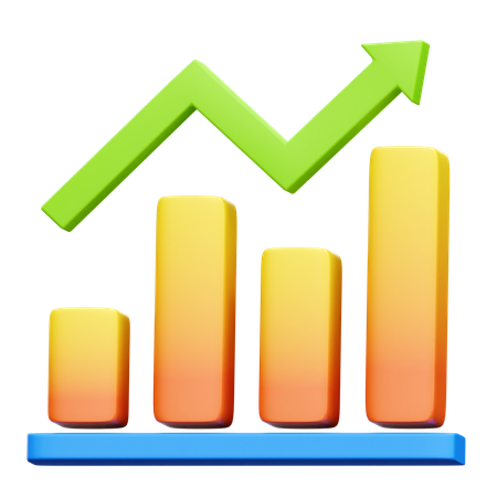 Charte de croissance  3D Icon