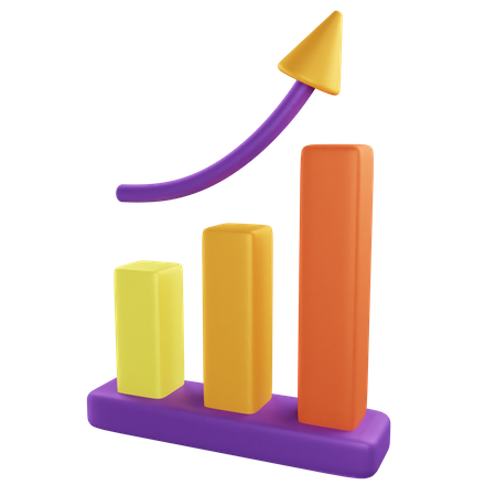 Charte de croissance  3D Icon