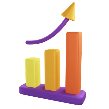 Charte de croissance  3D Icon