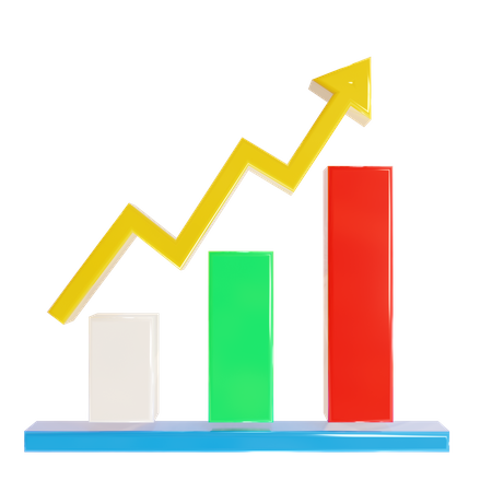 Charte de croissance  3D Icon