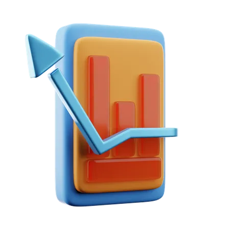 Charte de croissance  3D Icon