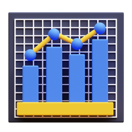 Charte de croissance  3D Icon