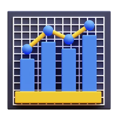 Charte de croissance  3D Icon