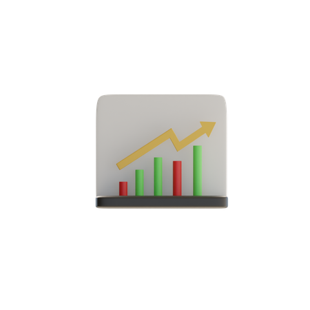 Charte de croissance  3D Icon