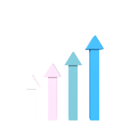 Charte de croissance  3D Icon