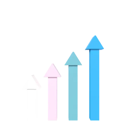 Charte de croissance  3D Icon