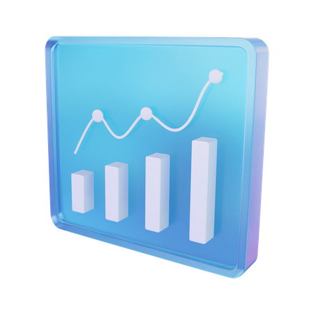 Charte de croissance  3D Icon