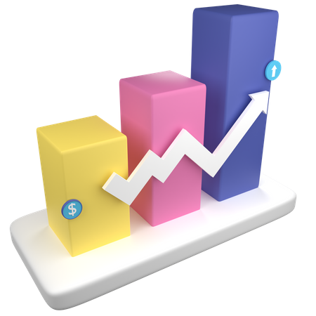 Charte de croissance  3D Icon