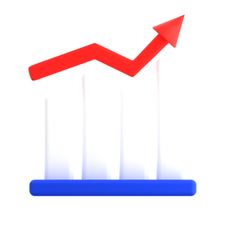 Charte de croissance  3D Icon