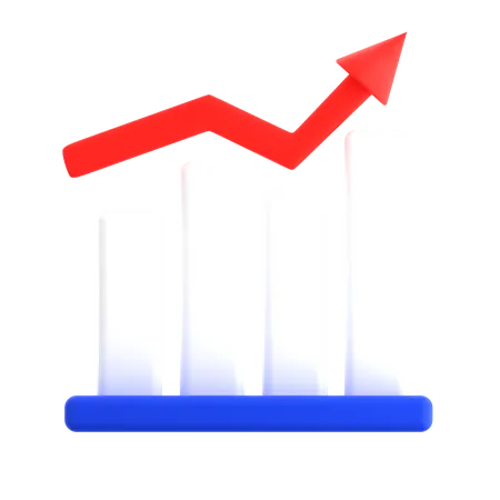 Charte de croissance  3D Icon