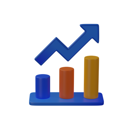 Charte de croissance  3D Icon