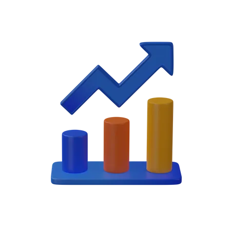 Charte de croissance  3D Icon