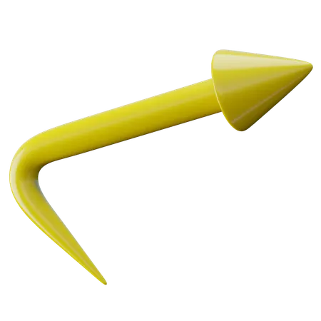 Flèche courbe  3D Icon