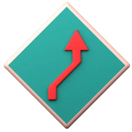 Courbe inversée  3D Icon