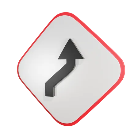 Courbe inversée  3D Icon