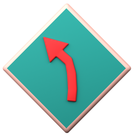 Virage serré  3D Icon