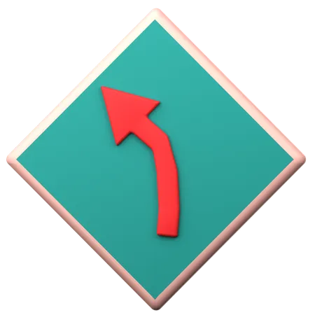 Virage serré  3D Icon