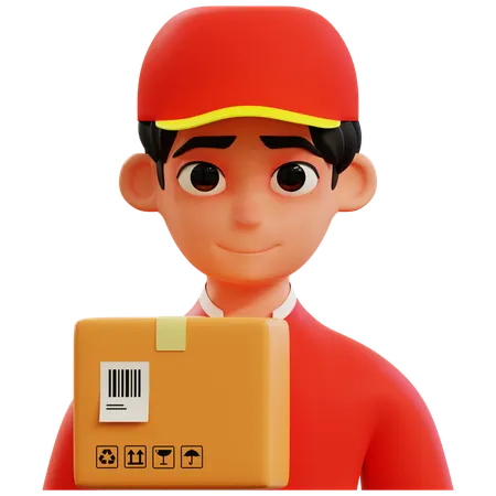 Courier Avatar  3D Icon