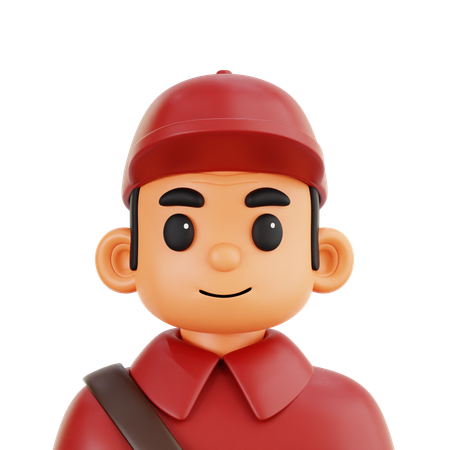 택배 소년  3D Icon