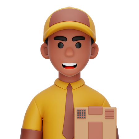 Courier Delivery  3D Icon