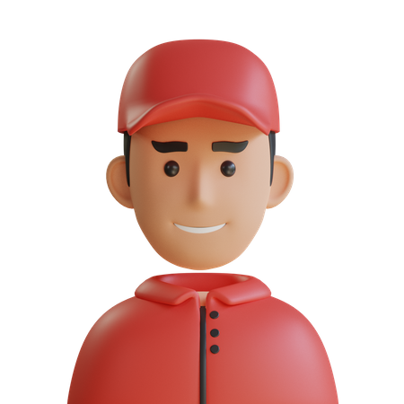 Courier man  3D Icon