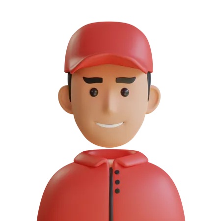 Courier man  3D Icon