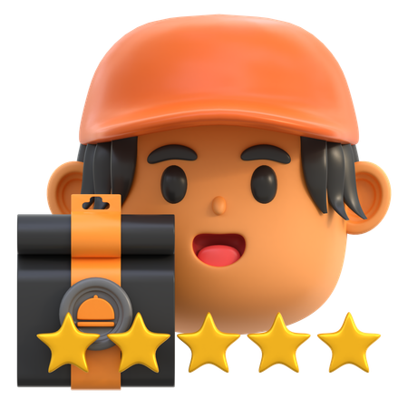 Courier Rating  3D Icon