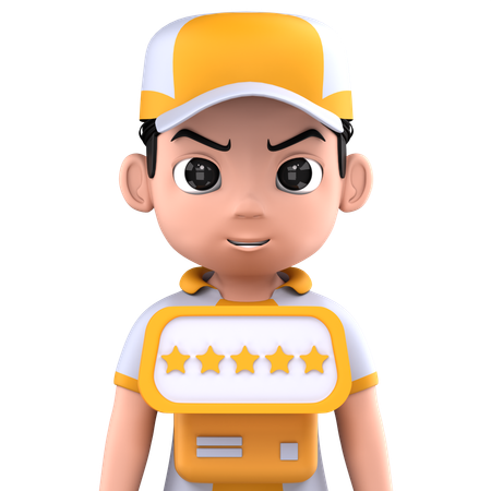 Courier rating  3D Icon