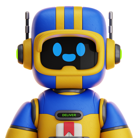 Courier Robot  3D Icon