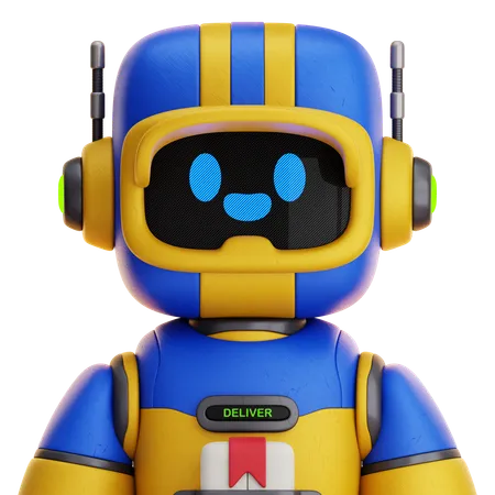 Courier Robot  3D Icon