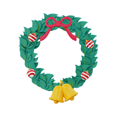 Guirlande de Noël  3D Illustration