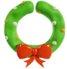 couronne de Noël festive