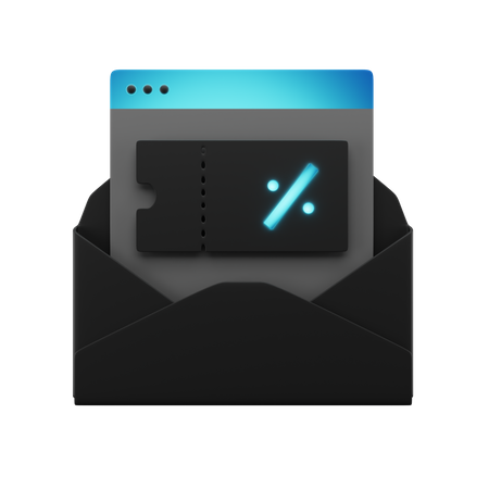Courrier à prix réduit  3D Icon