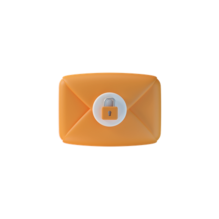 Courrier crypté  3D Icon