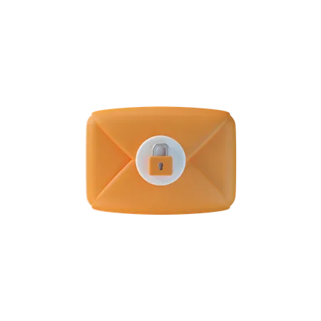 Courrier crypté  3D Icon